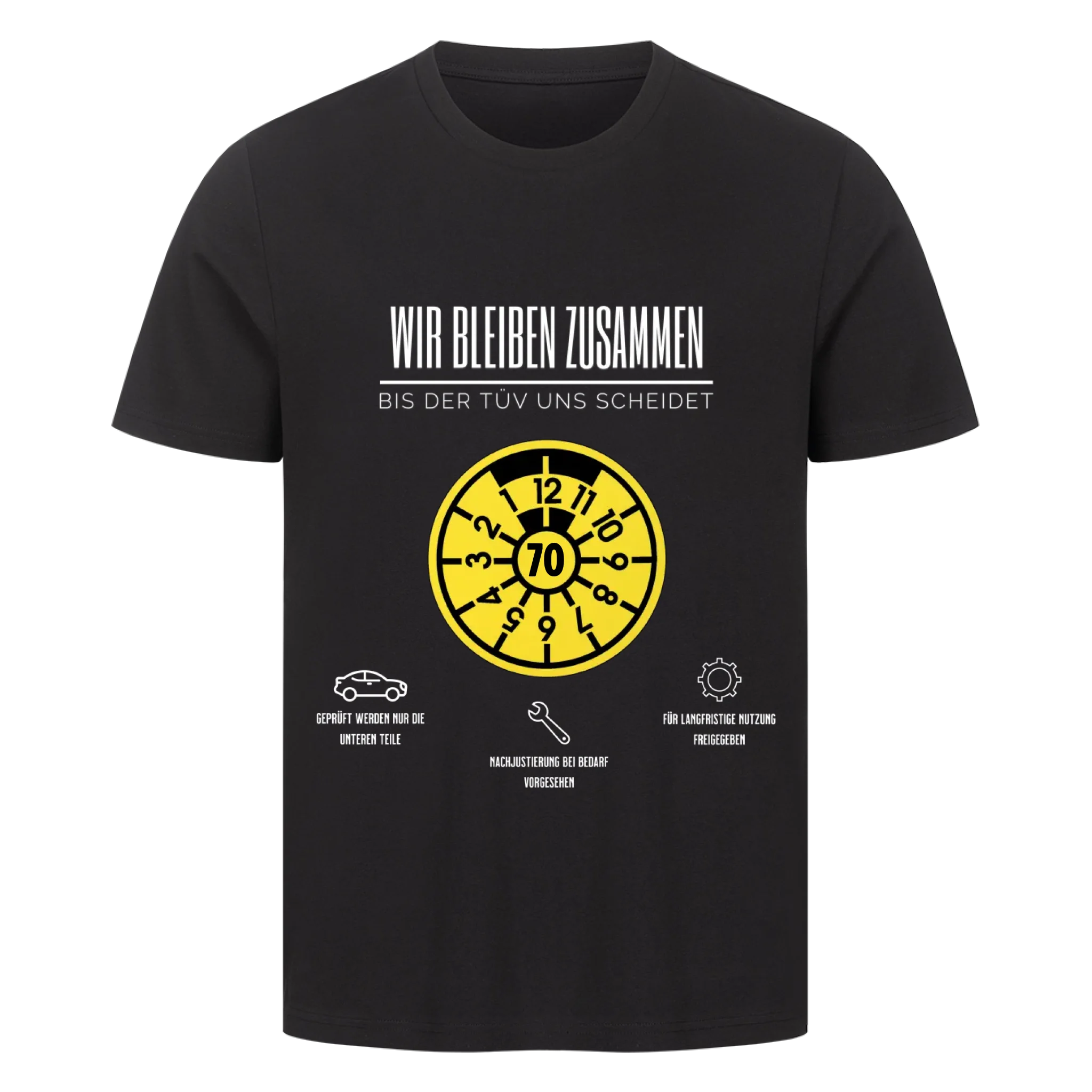 Bis der TÜV uns scheidet - Personalisierbarer Premium T-Shirt