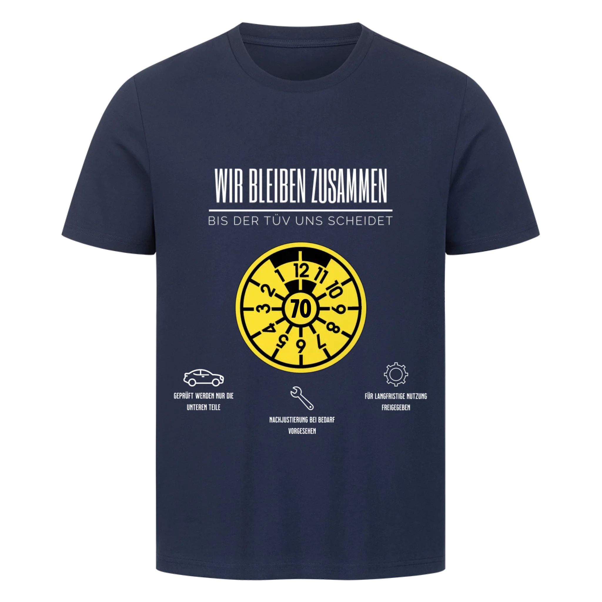 Bis der TÜV uns scheidet - Personalisierbarer Premium T-Shirt