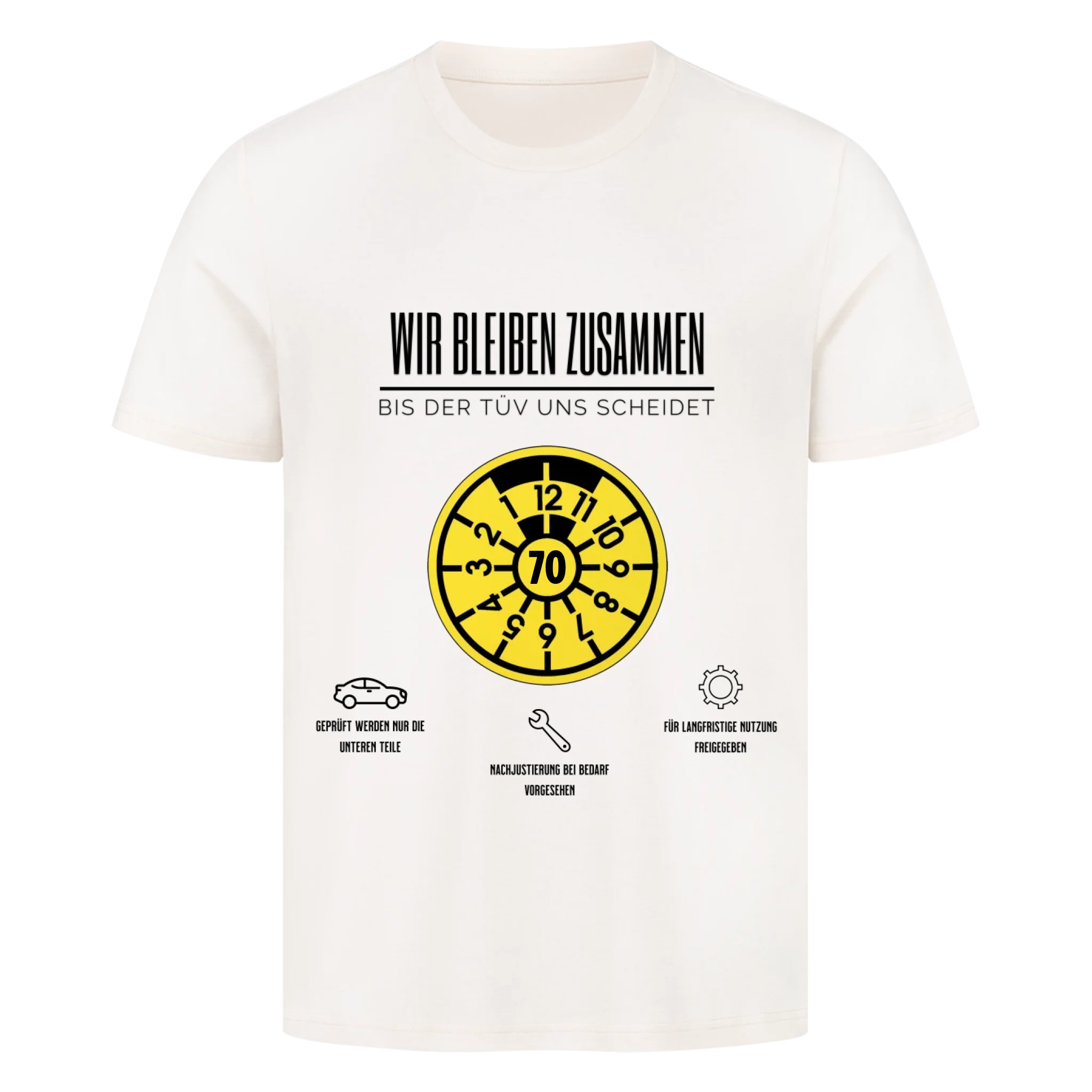 Bis der TÜV uns scheidet - Personalisierbarer Premium T-Shirt