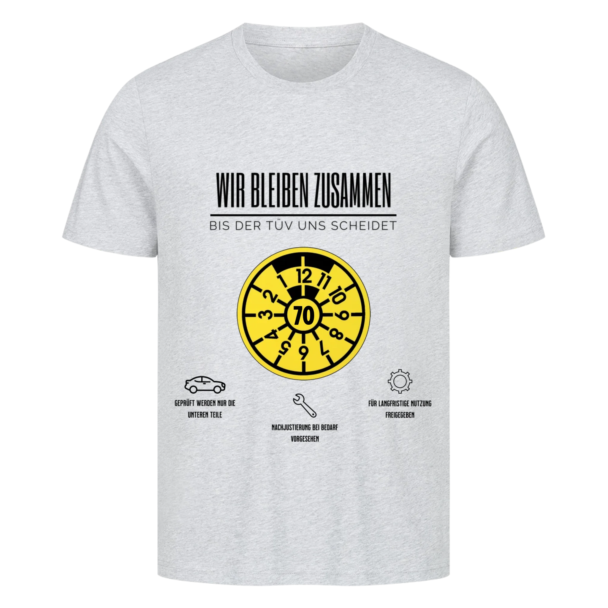 Bis der TÜV uns scheidet - Personalisierbarer Premium T-Shirt