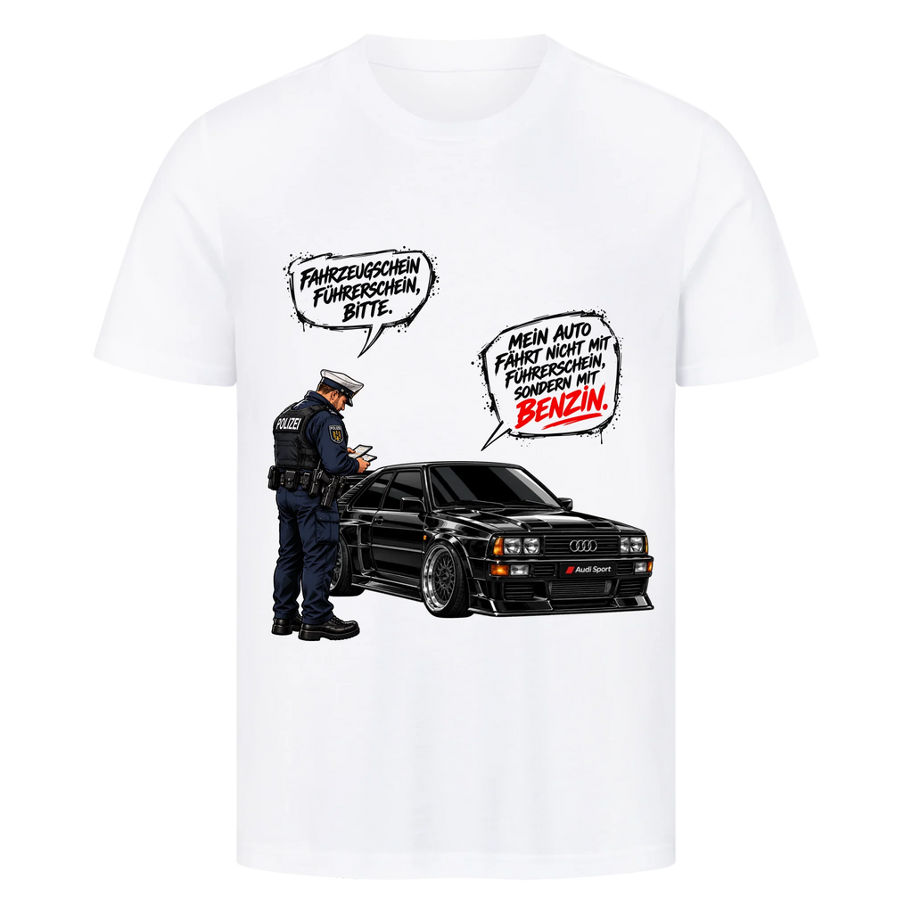 MEIN AUTO FÄHRT MIT BENZIN – Personalisiertes T-Shirt