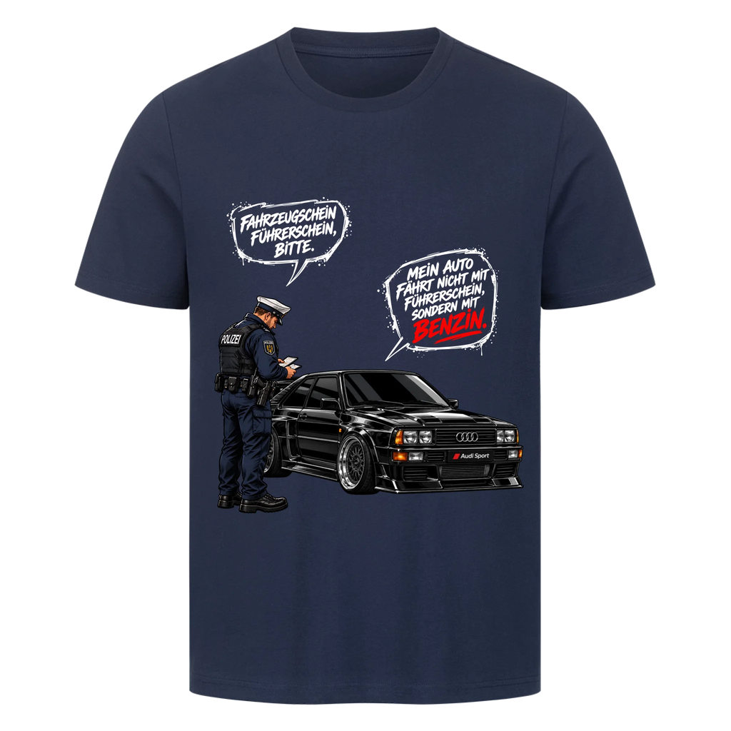 MEIN AUTO FÄHRT MIT BENZIN – Personalisiertes T-Shirt