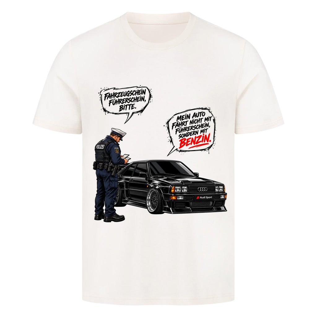 MEIN AUTO FÄHRT MIT BENZIN – Personalisiertes T-Shirt