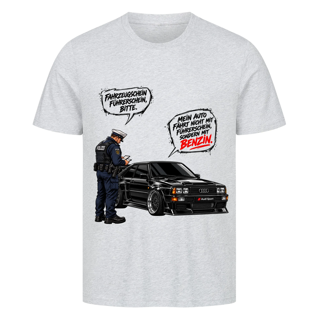 MEIN AUTO FÄHRT MIT BENZIN – Personalisiertes T-Shirt