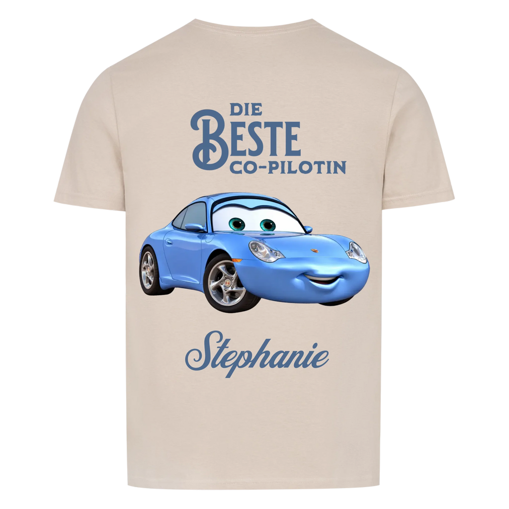 DIE BESTE CO-PILOTIN - Personalisiertes T-Shirt