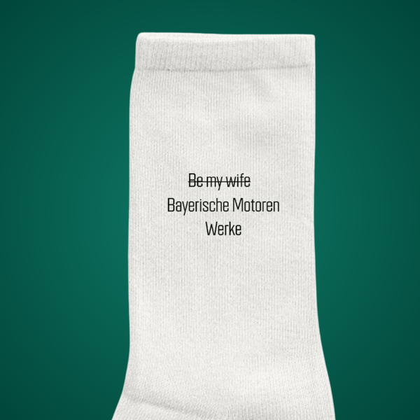 Be my wife.. - Premium Socken